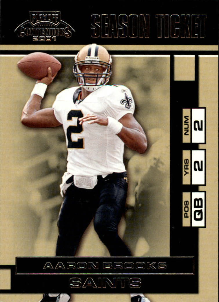 2001 Playoff Contenders #56 Aaron Brooks