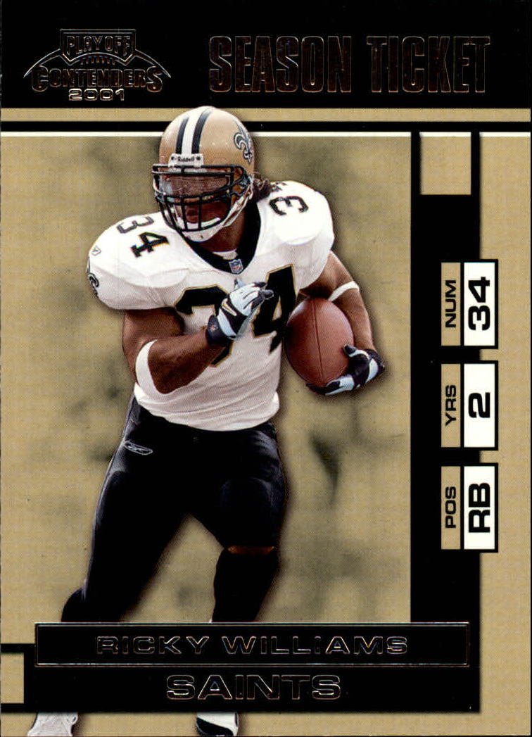 2001 Playoff Contenders #57 Ricky Williams
