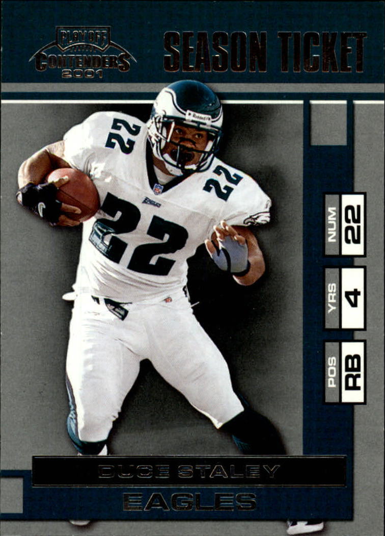 2001 Playoff Contenders #72 Duce Staley