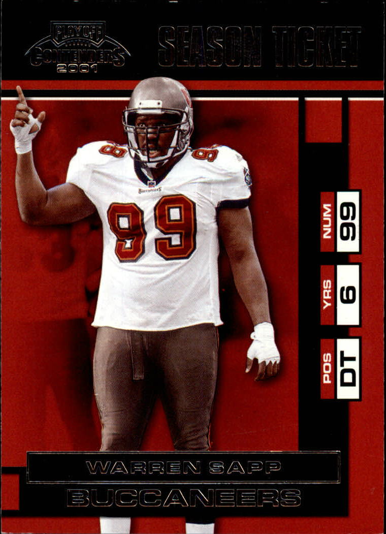 2001 Playoff Contenders #93 Warren Sapp