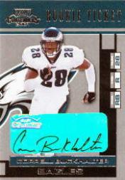 2001 Playoff Contenders #116 Correll Buckhalter AU/590* RC