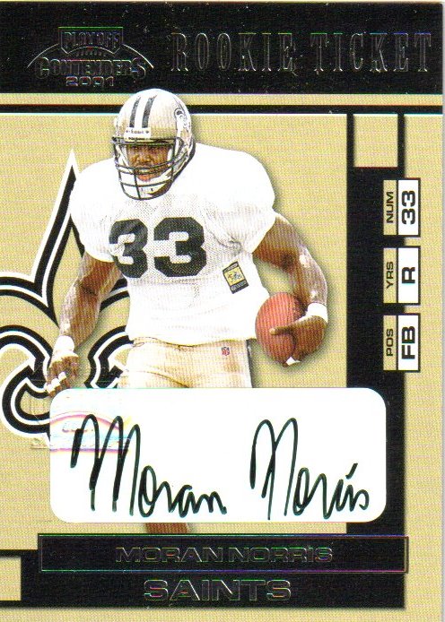 2001 Playoff Contenders #159 Moran Norris AU RC