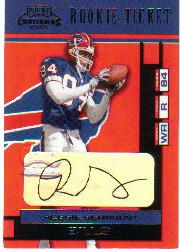 2001 Playoff Contenders #165 Reggie Germany AU RC