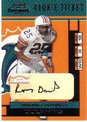 2001 Playoff Contenders #172 Ronney Daniels AU RC