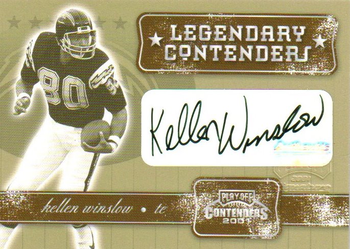 2001 Playoff Contenders Legendary Contenders Autographs #39 Kellen Winslow