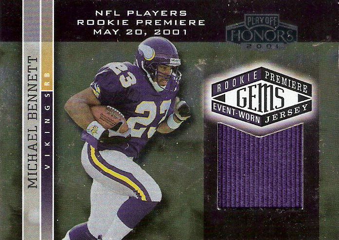 2001 Playoff Honors #202 Michael Bennett JSY RC