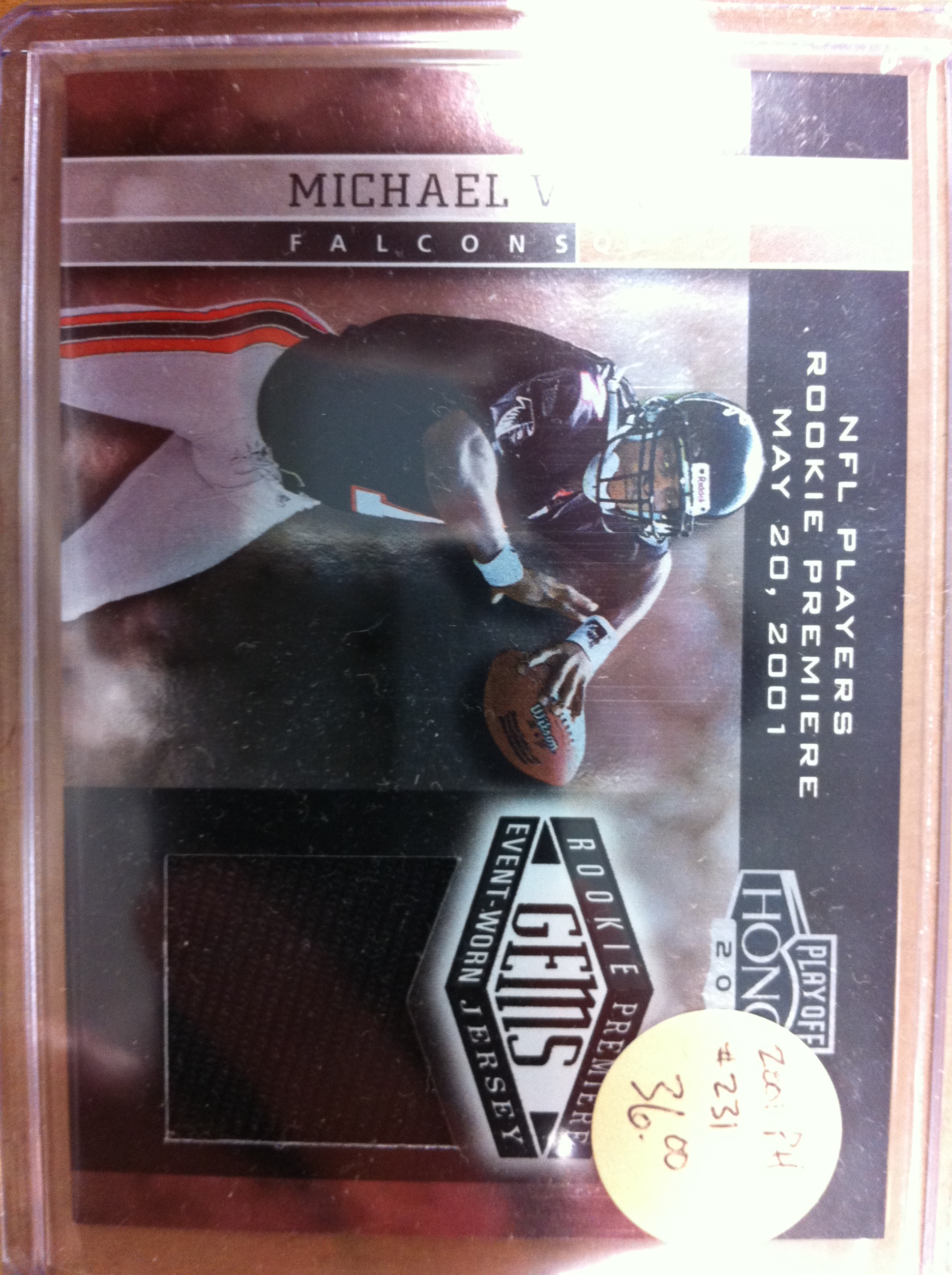 2001 Playoff Honors #231 Michael Vick JSY RC
