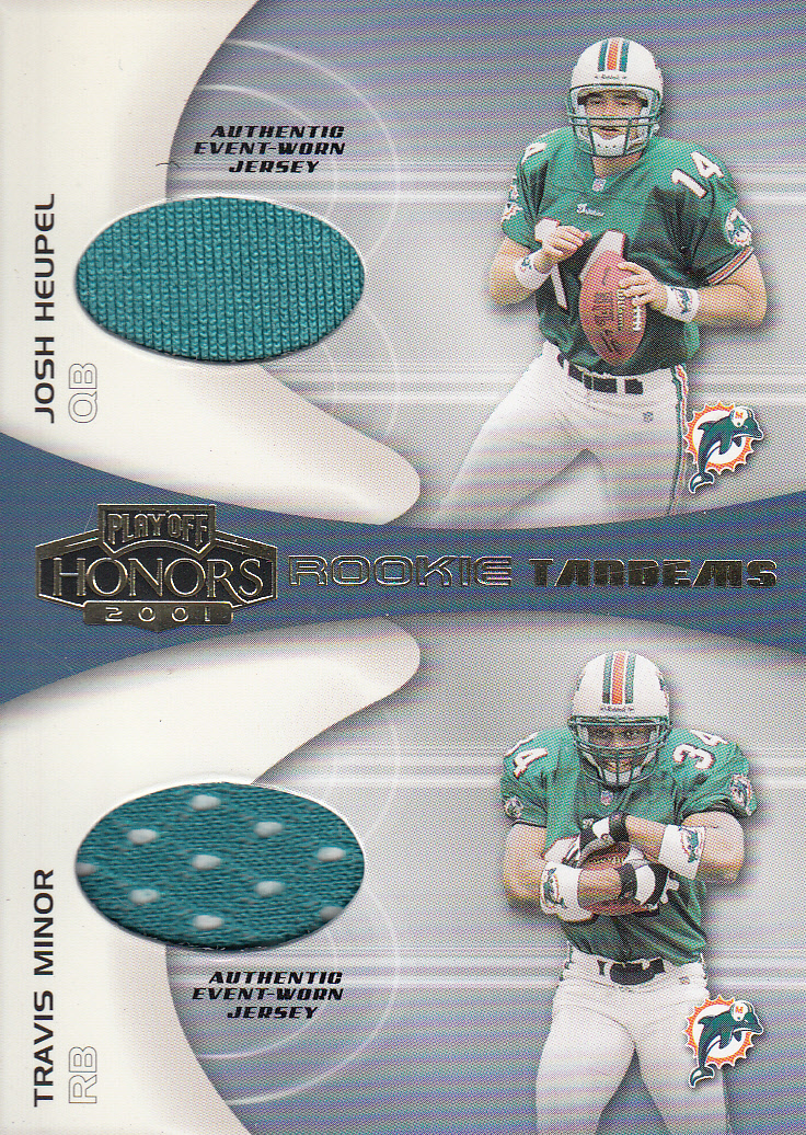 2001 Playoff Honors Rookie Tandem Jerseys #RT7 Josh Heupel/Travis Minor