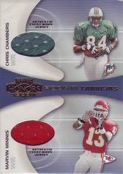 2001 Playoff Honors Rookie Tandem Jerseys #RT13 Chris Chambers/Snoop Minnis