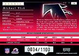2001 Playoff Preferred #101 Michael Vick RC back image