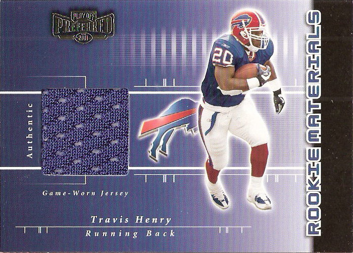 2001 Playoff Preferred #209 Travis Henry JSY/400 RC