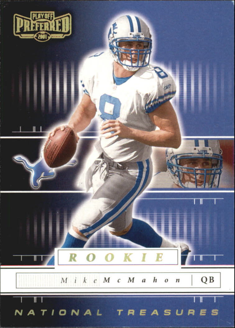 2001 Playoff Preferred National Treasures Gold #106 Mike McMahon
