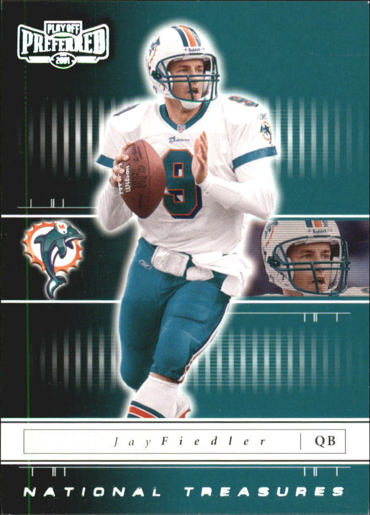 2001 Playoff Preferred National Treasures Silver #27 Jay Fiedler