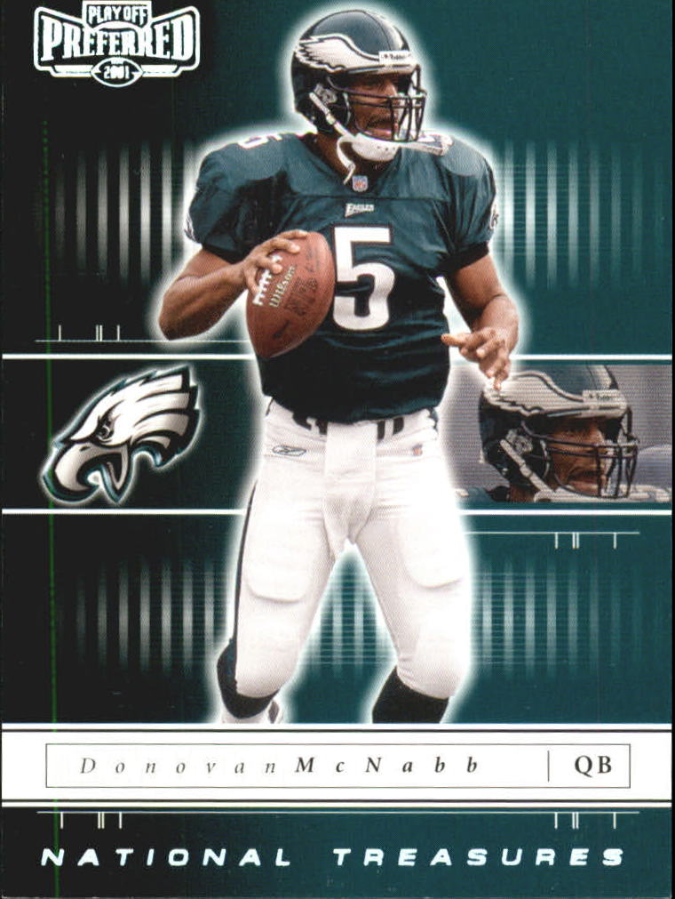 2001 Playoff Preferred National Treasures Silver #83 Donovan McNabb