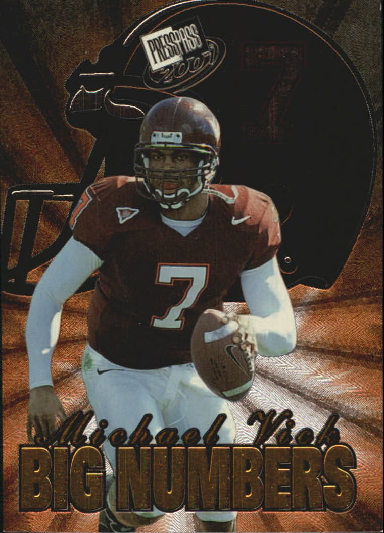 2001 Press Pass Big Numbers #BN2 Michael Vick