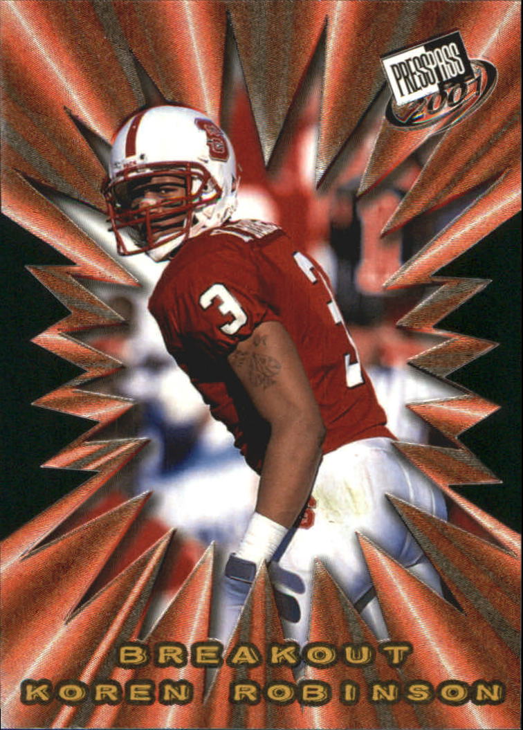 2001 Press Pass Breakout #B28 Koren Robinson