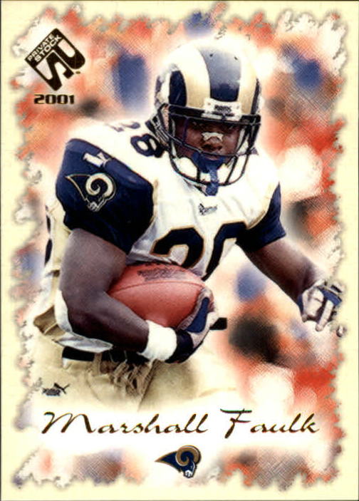 2001 Private Stock #80 Marshall Faulk