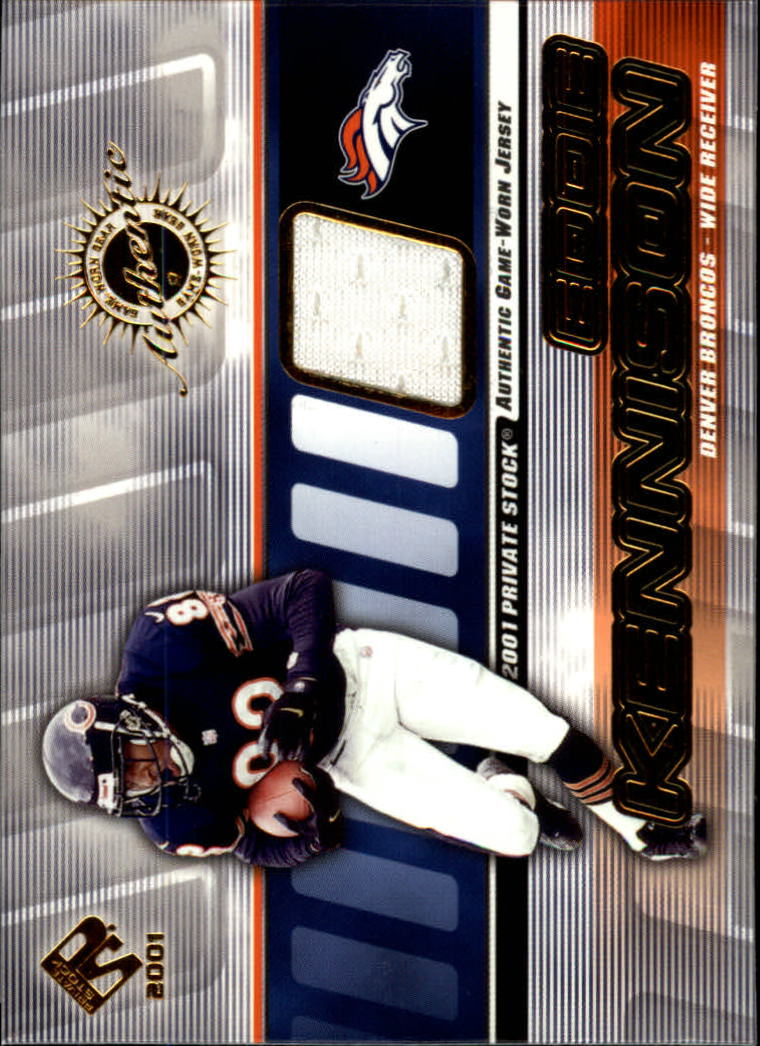 2001 Private Stock Game Worn Gear #51 Eddie Kennison