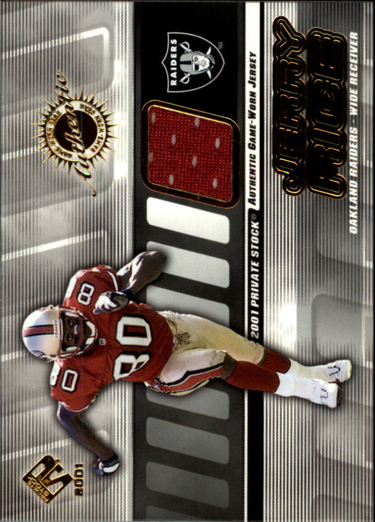 2001 Private Stock Game Worn Gear #113 Jerry Rice