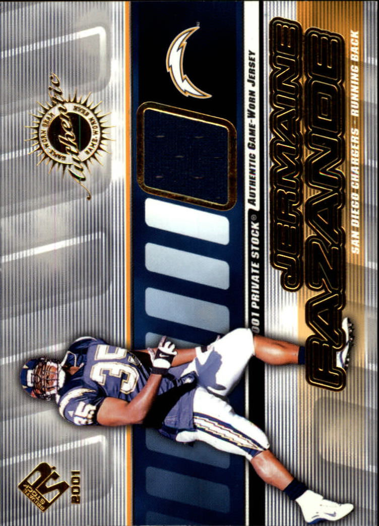 2001 Private Stock Game Worn Gear #124 Jermaine Fazande