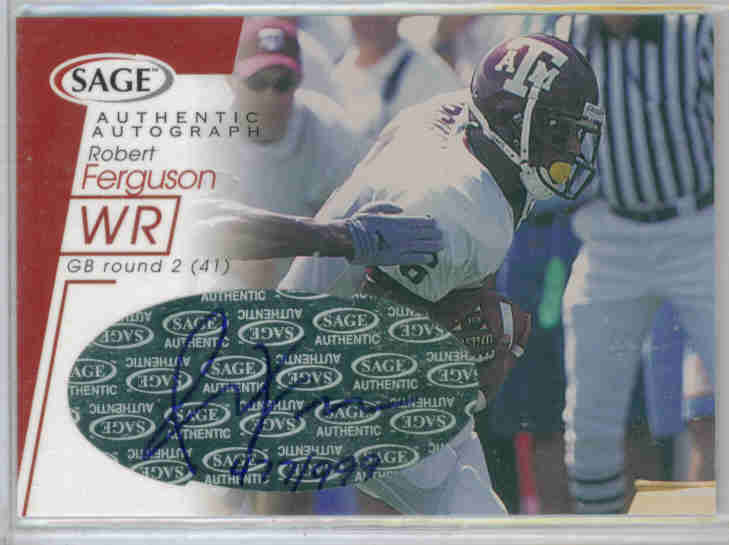 2001 SAGE Autographs Red #A14 Robert Ferguson