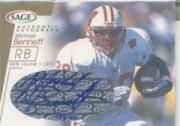 2001 SAGE Autographs Gold #A6 Michael Bennett