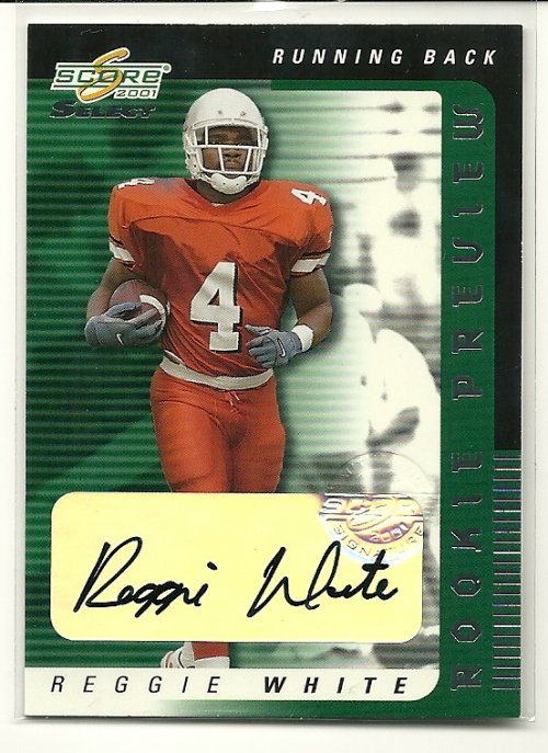 2001 Select Rookie Preview Autographs #RP21 Reggie White/550