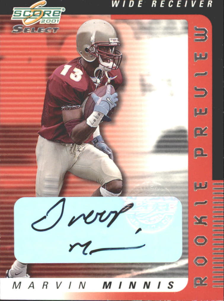 2001 Select Rookie Preview Autographs #RP29 Snoop Minnis/450