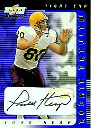 2001 Select Rookie Preview Autographs #RP53 Todd Heap/750