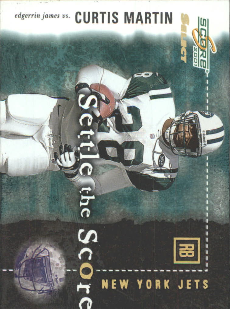 2001 Select Settle the Score #SS11 Curtis Martin/Edgerrin James