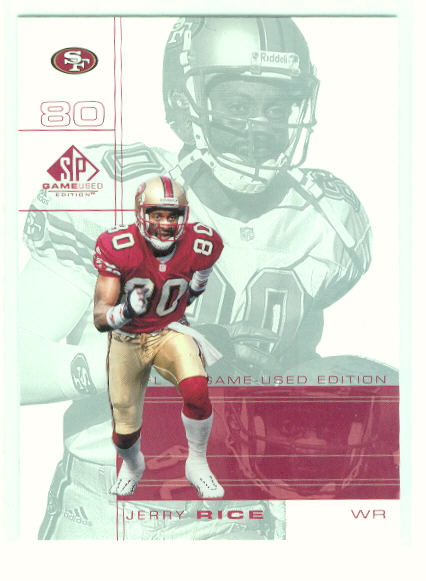2001 SP Game Used Edition #77 Jerry Rice