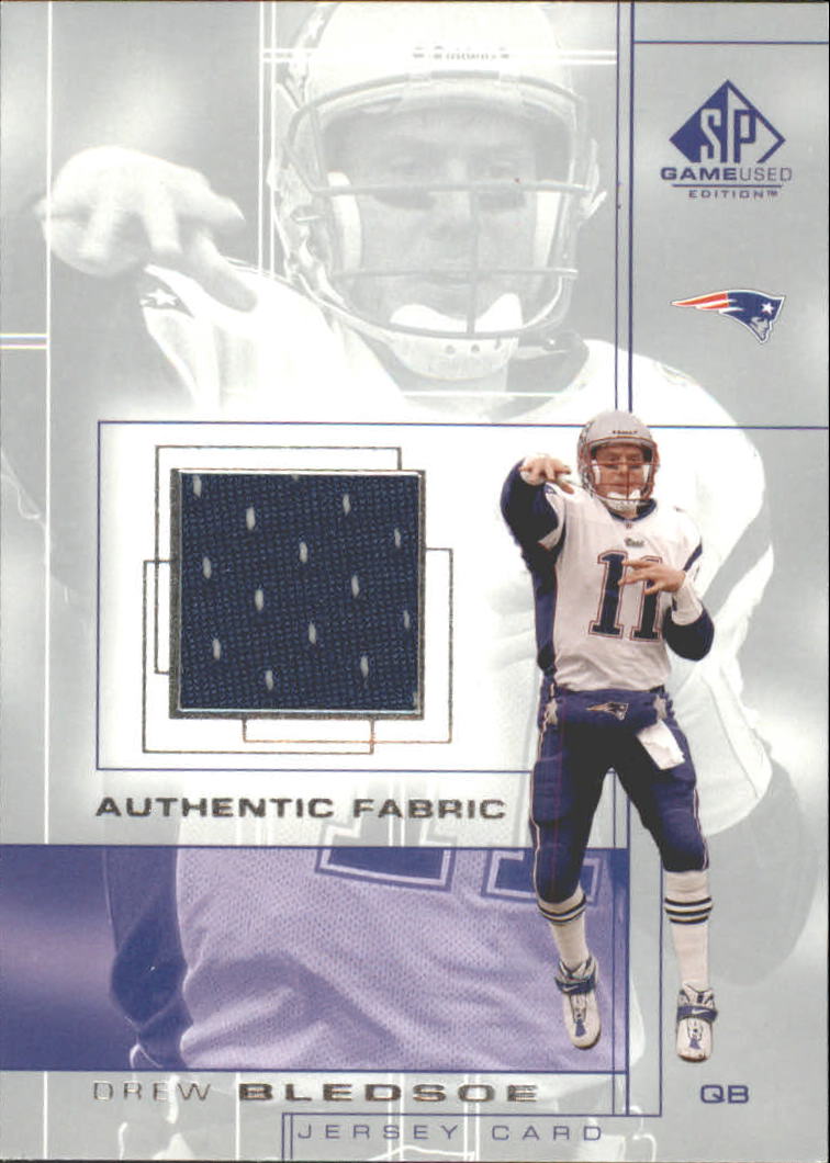 2001 SP Game Used Edition Authentic Fabric #DB Drew Bledsoe