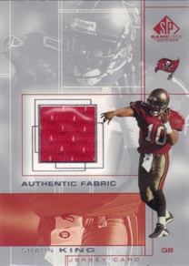 2001 SP Game Used Edition Authentic Fabric #SK Shaun King