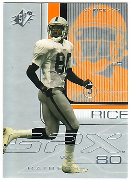 2001 SPx #65 Jerry Rice