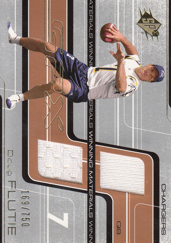 2001 SPx Winning Materials #WMDF1 Doug Flutie/750