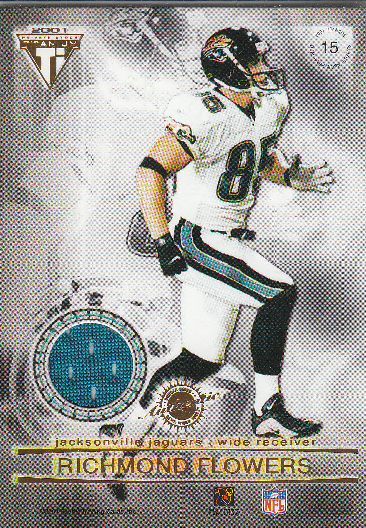 2001 Titanium Double Sided Jerseys #15 Kevin Kasper/Richmond Flowers