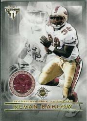 2001 Titanium Double Sided Jerseys #30 Kevan Barlow/Cedric Wilson