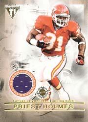 2001 Titanium Double Sided Jerseys #95 Priest Holmes/Charlie Garner
