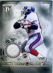 2001 Titanium Double Sided Jerseys #107 Ron Dayne/Tiki Barber