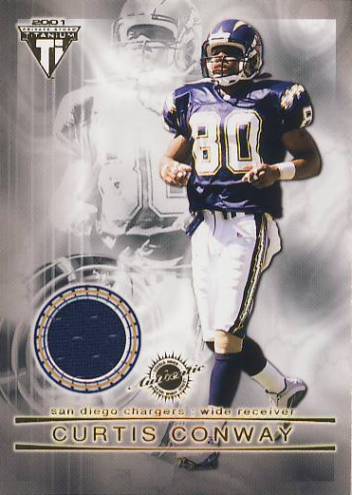 2001 Titanium Double Sided Jerseys #117 Curtis Conway/Doug Flutie