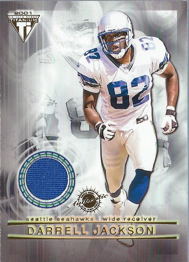 2001 Titanium Double Sided Jerseys #120 Darrell Jackson/Ricky Watters