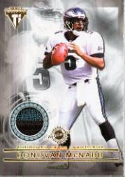 2001 Titanium Double Sided Jerseys Patches #114 Donovan McNabb/Duce Staley