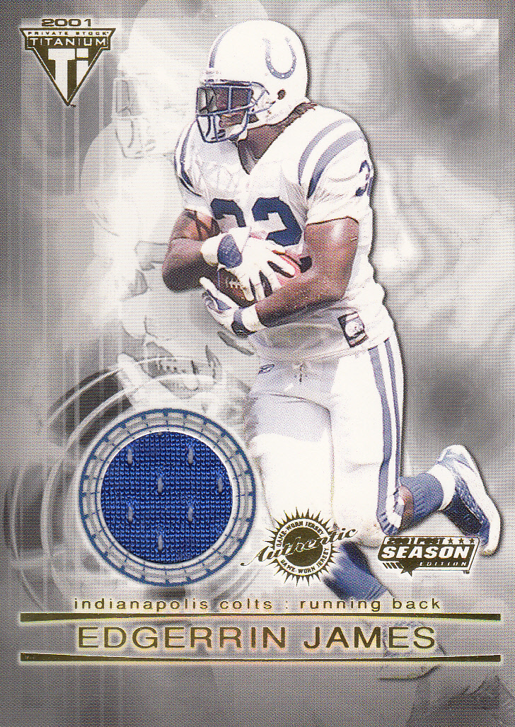2001 Titanium Post Season Jerseys #48 Edgerrin James