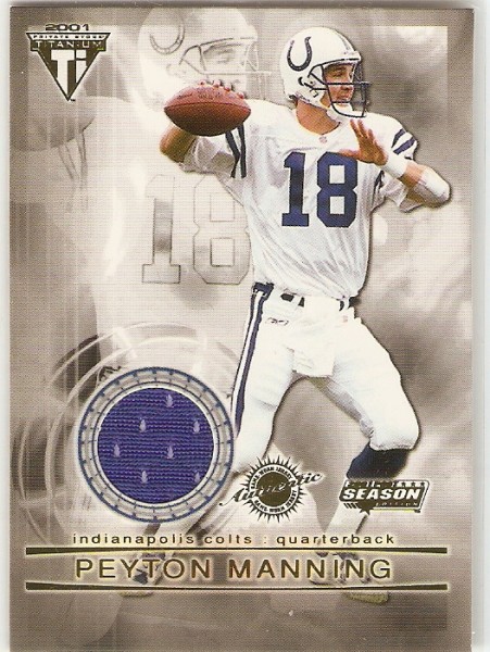 2001 Titanium Post Season Jerseys #49 Peyton Manning
