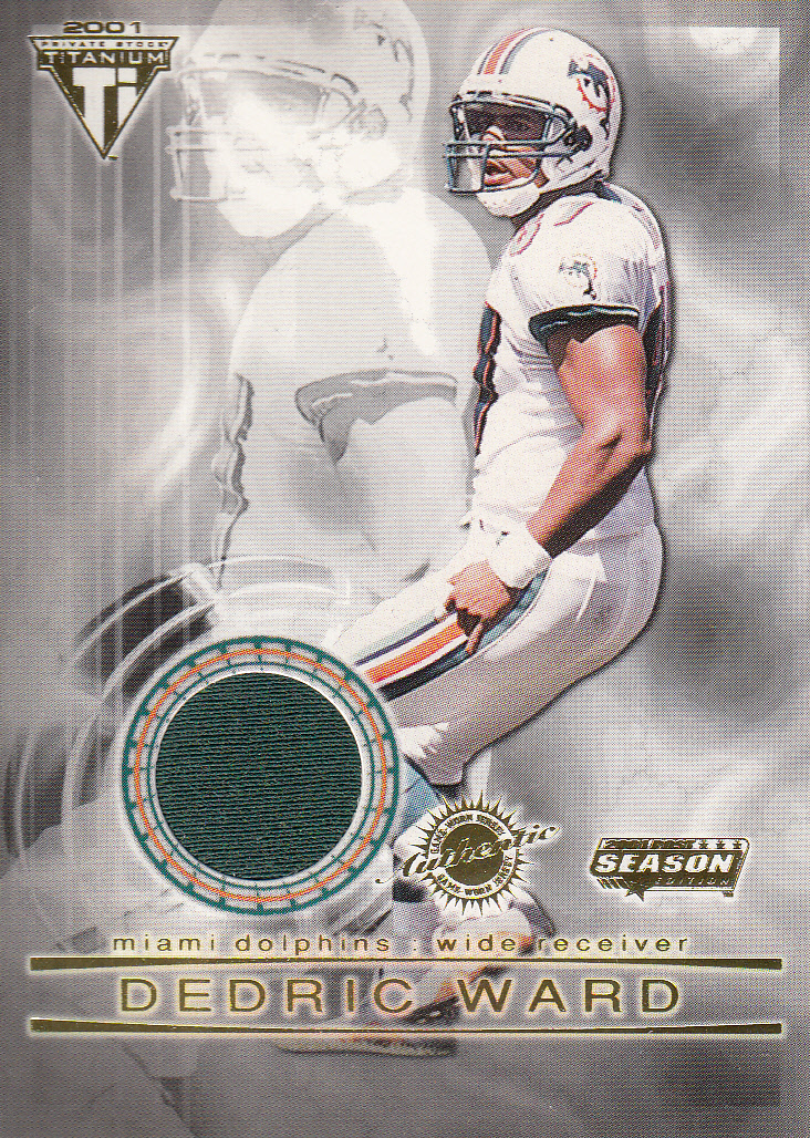 2001 Titanium Post Season Jerseys #58 Dedric Ward
