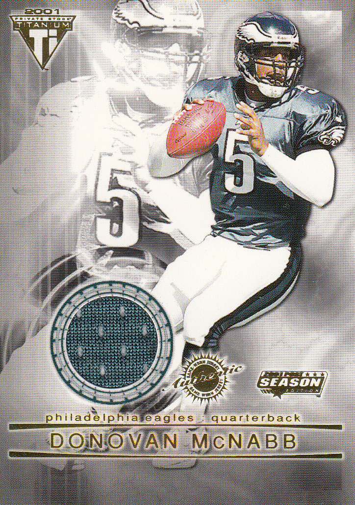 2001 Titanium Post Season Jerseys #76 Donovan McNabb