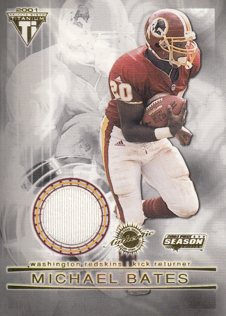 2001 Titanium Post Season Jerseys #98 Michael Bates