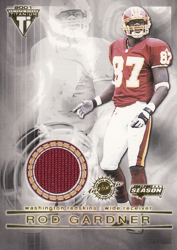 2001 Titanium Post Season Jerseys #99 Rod Gardner