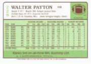 2001 Topps Walter Payton Reprints #WP9 Walter Payton 1984 back image