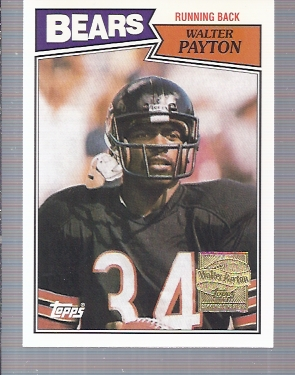 2001 Topps Walter Payton Reprints #WP12 Walter Payton 1987
